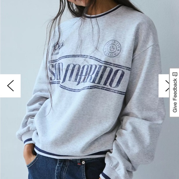 Brand new Urban Outfitters Monaco Riviera Sporty Crew Neck Pullover - Picture 1 of 6